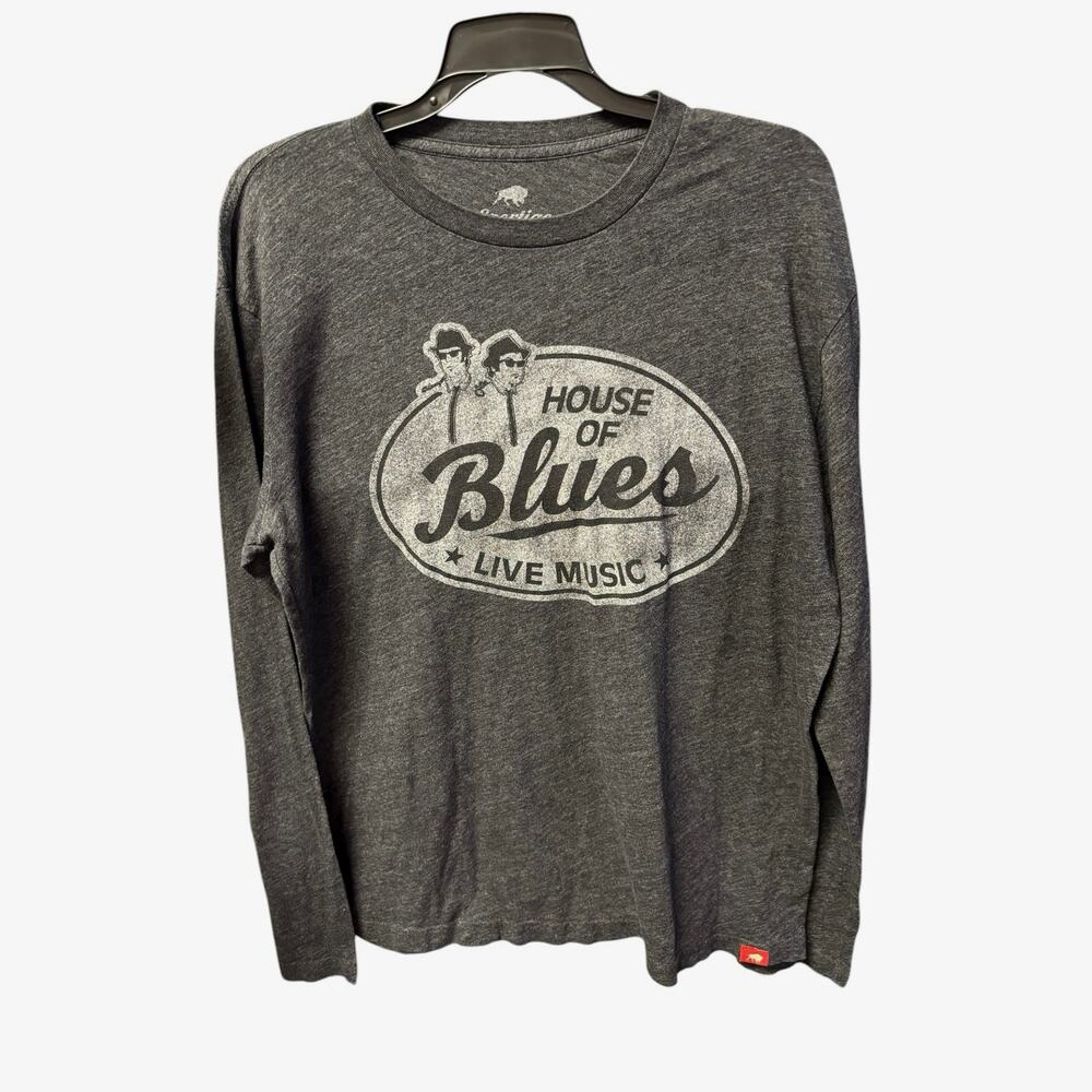 Sportiqe Men's Long Sleeve Comfy Tee Size M Gray Crew Neck Casual Streetwear